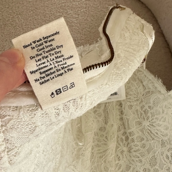 NWT LoveShackFancy Arno Bustier Lace Corset Top - Antique White - Picture 13 of 16